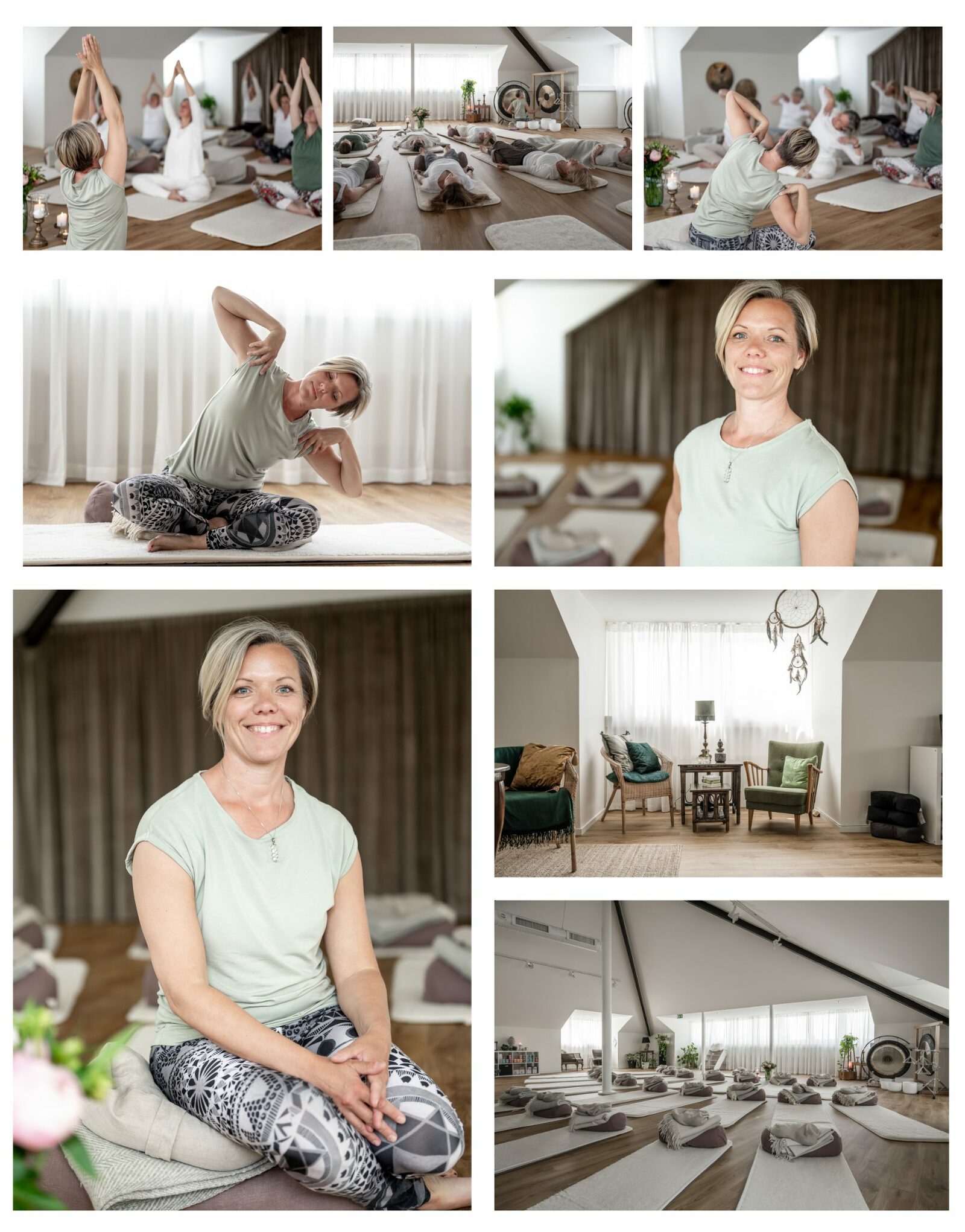 Yoga bilder, foto av yogasal